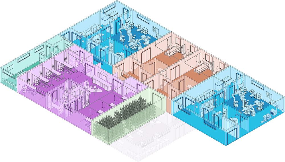 Operating theatre layout option – 06 storeroom